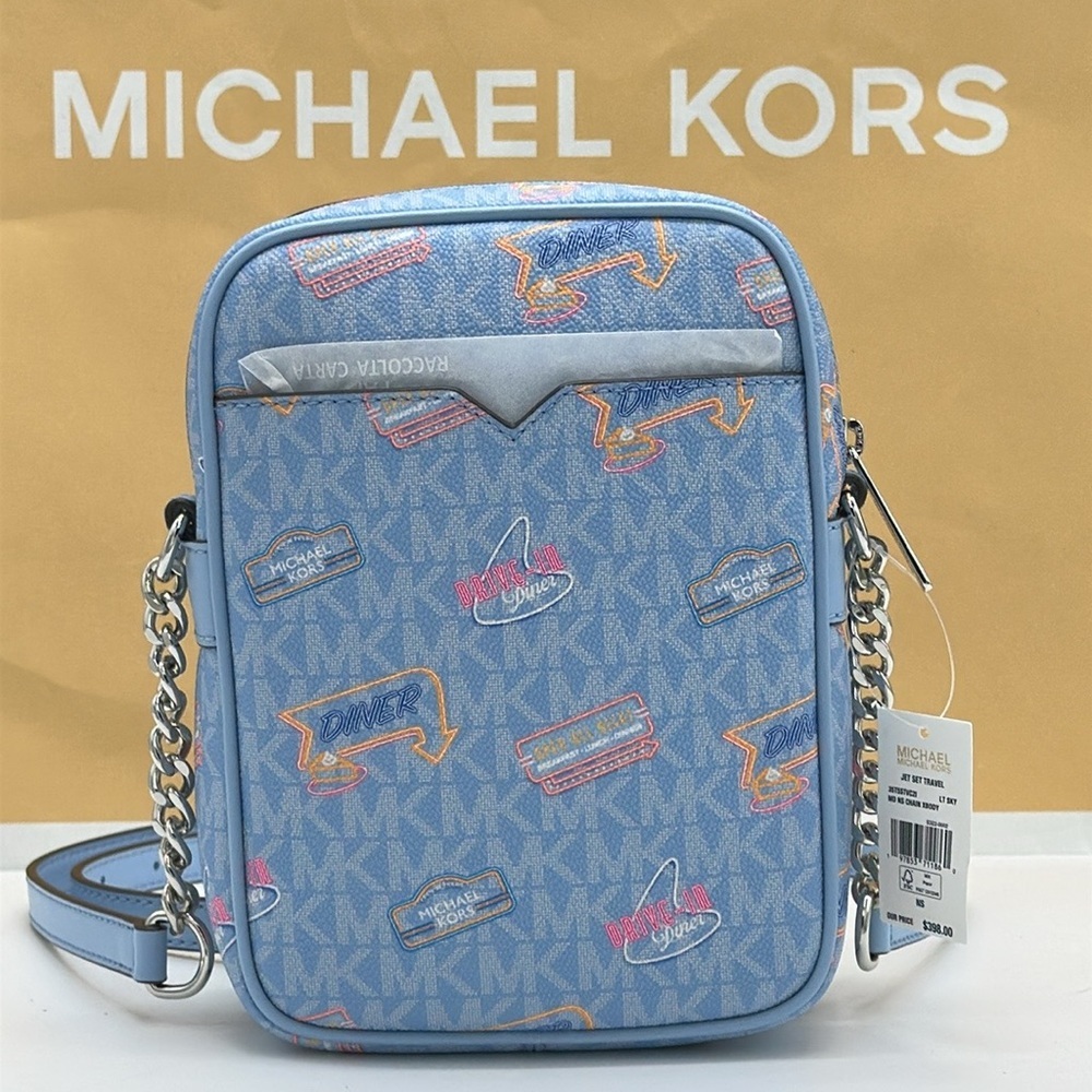 MICHAEL KORS
Jet Set Medium Printed Signature Logo Crossbody NS CHAIN XBODY Bag - Picture 2 of 16